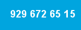 929 672 65 15 929 672 65 15
